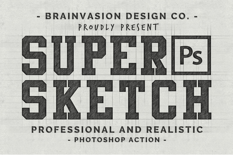 super-sketch-photoshop-action