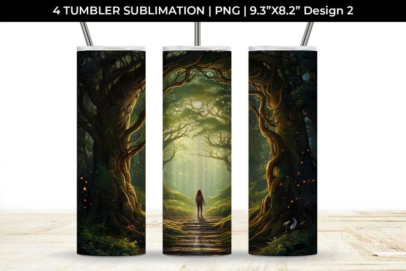 enigmatic-woods-tumbler-mystic-adventure-forest-magic-fairytale-dre