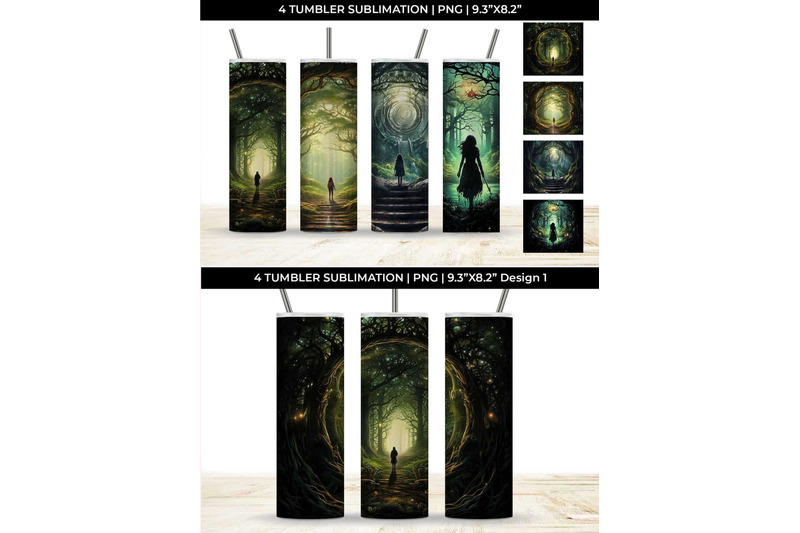 enigmatic-woods-tumbler-mystic-adventure-forest-magic-fairytale-dre