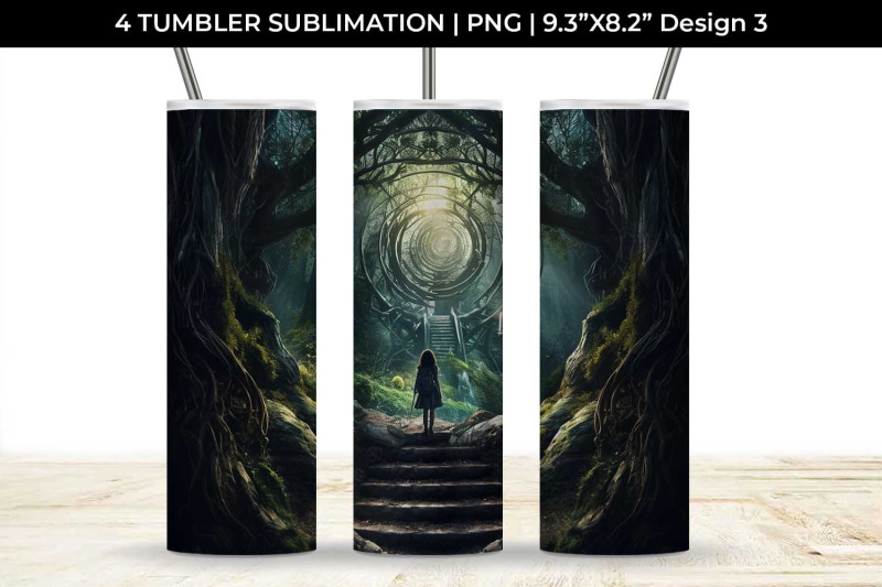 enigmatic-woods-tumbler-mystic-adventure-forest-magic-fairytale-dre