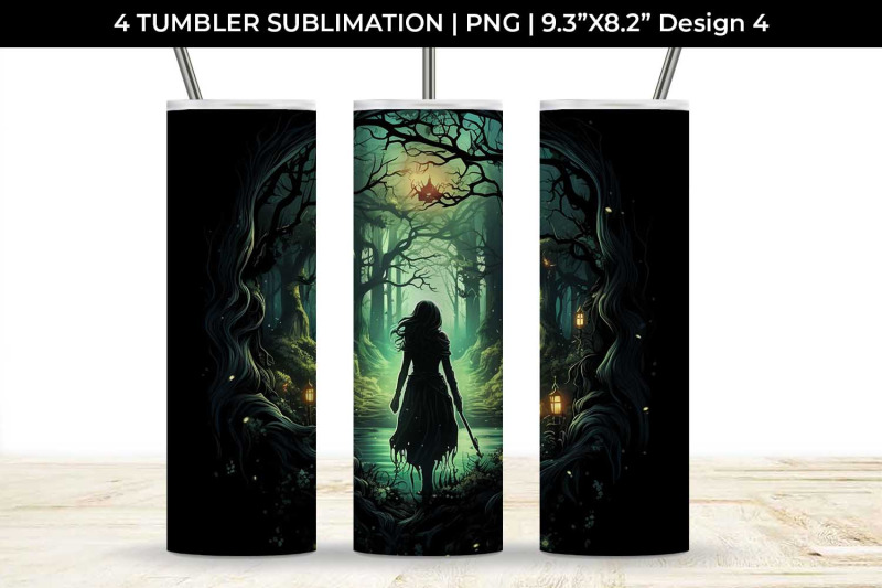 enigmatic-woods-tumbler-mystic-adventure-forest-magic-fairytale-dre