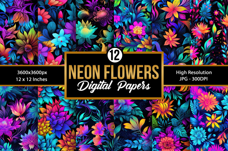 neon-flowers-seamless-pattern-digital-papers