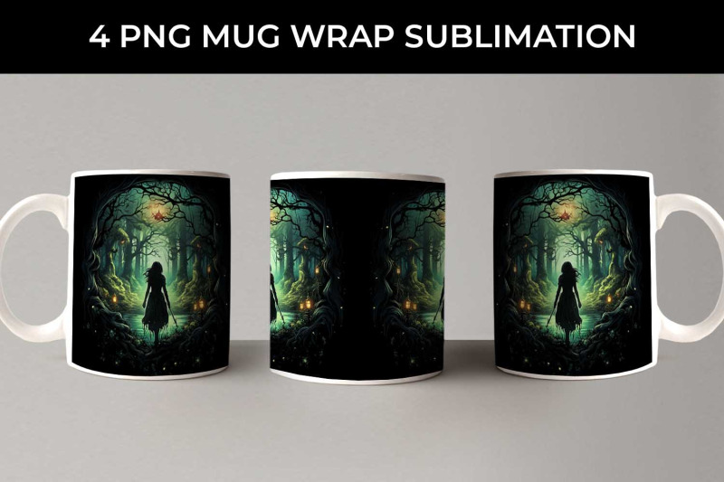 enigmatic-woods-mug-wrap-mystic-adventure-forest-magic-fairytale-dr