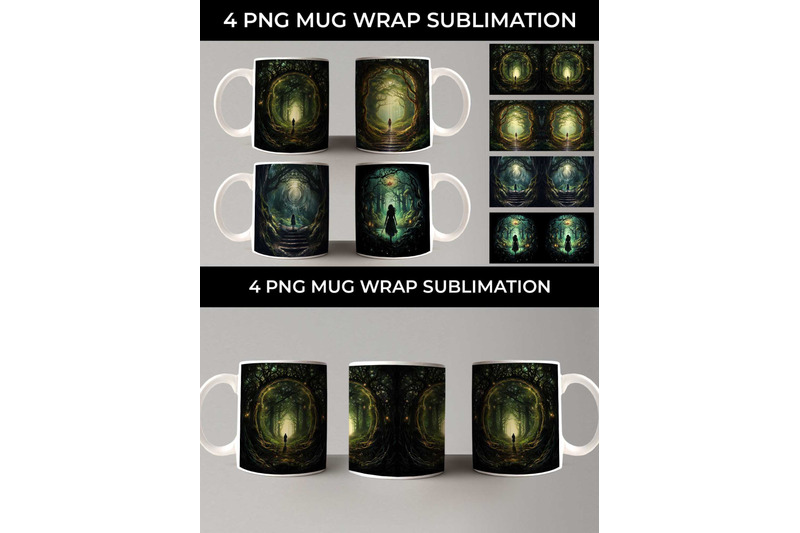 enigmatic-woods-mug-wrap-mystic-adventure-forest-magic-fairytale-dr