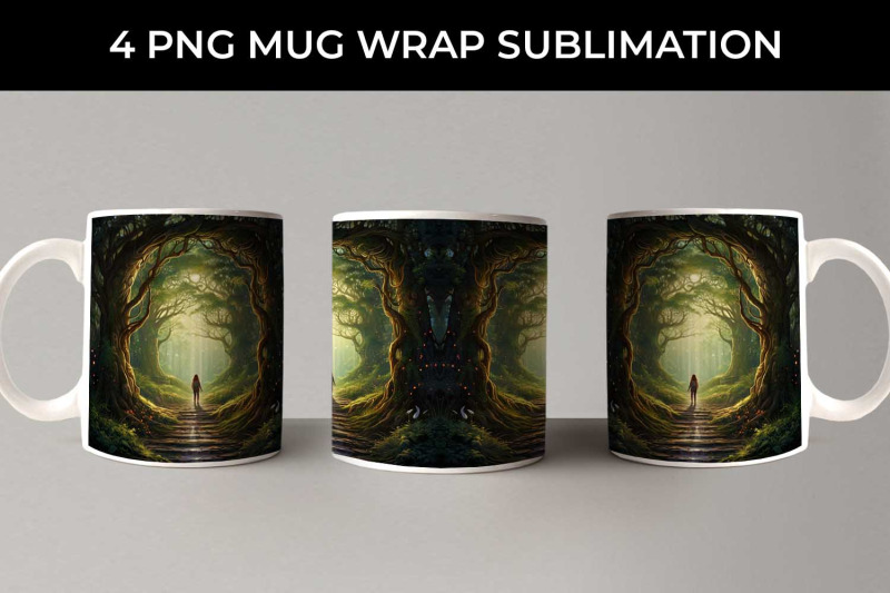 enigmatic-woods-mug-wrap-mystic-adventure-forest-magic-fairytale-dr