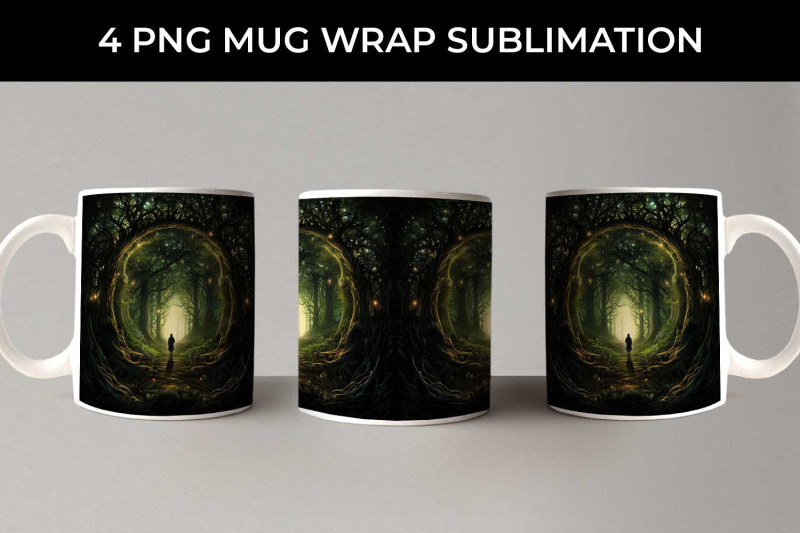 enigmatic-woods-mug-wrap-mystic-adventure-forest-magic-fairytale-dr