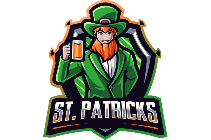 leprechaun-esport-mascot-logo-design