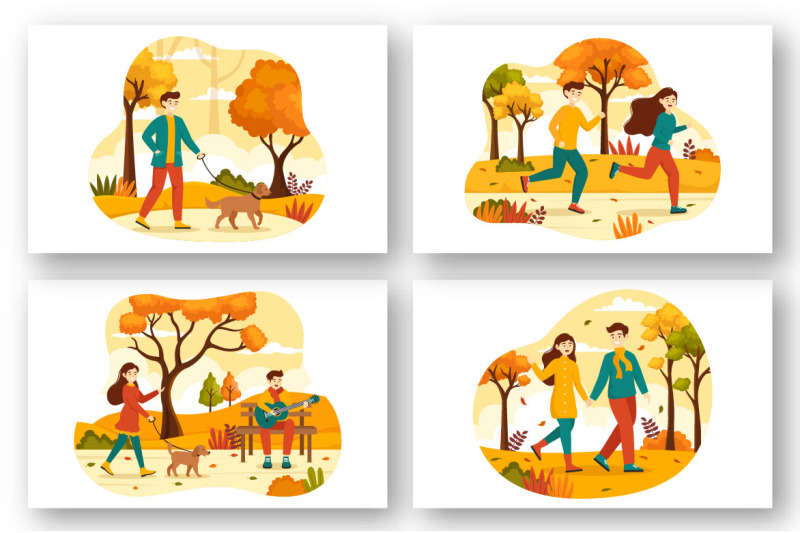 12-autumn-activity-vector-illustration