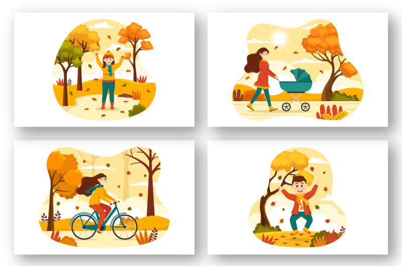 12-autumn-activity-vector-illustration