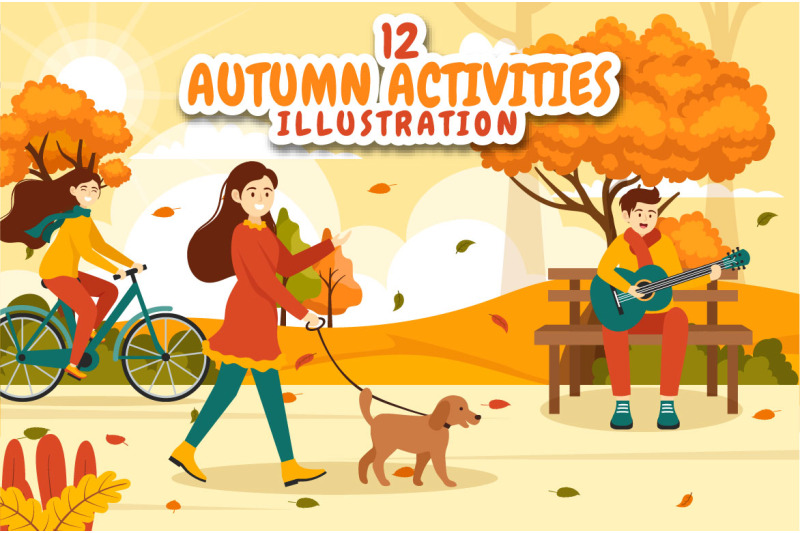 12-autumn-activity-vector-illustration