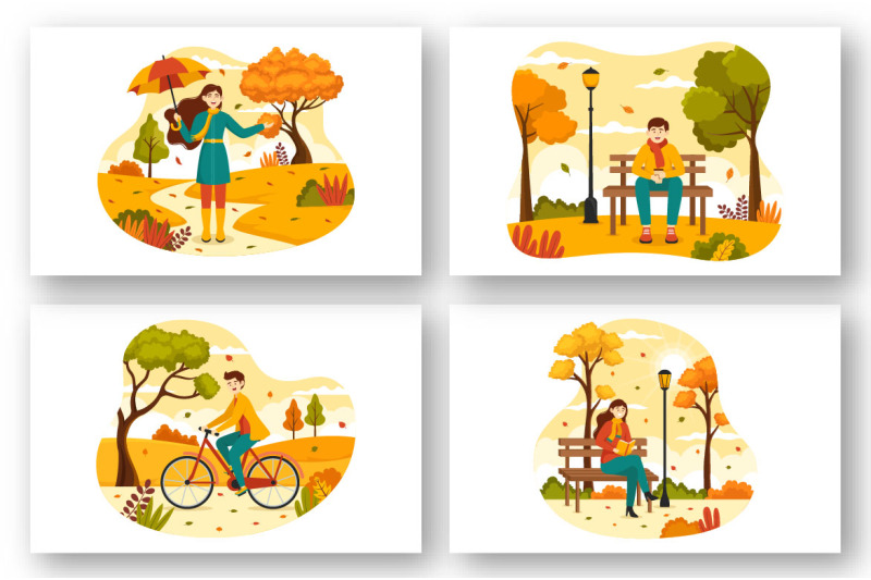 12-autumn-activity-vector-illustration