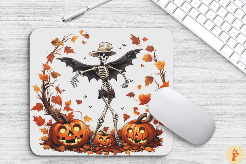 halloween-dancing-skeleton-mouse-pad