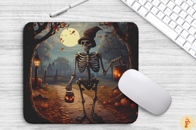 trick-or-treat-skeleton-mouse-pad