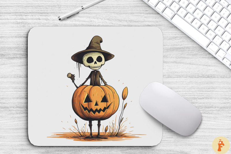 masterpieces-skeleton-pumpkin-mouse-pad