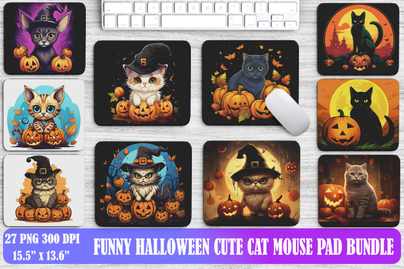 funny-halloween-cute-cat-mouse-pad-bundle