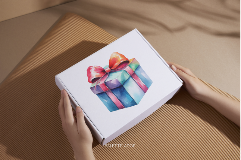 watercolor-gift-boxes