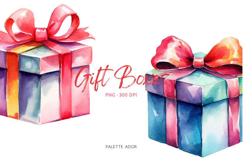 watercolor-gift-boxes