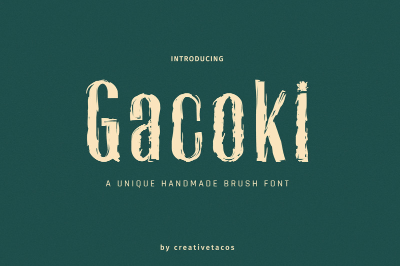 gacoki-brush-font