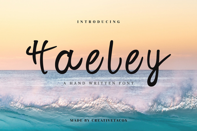 haeley-handwritten-font