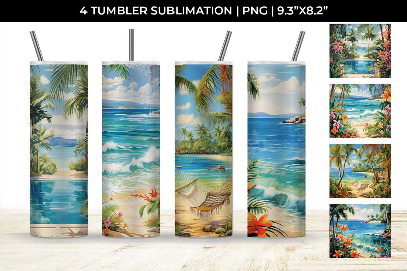 tropical-bliss-tumbler-exotic-vacation-summer-breeze-island-life