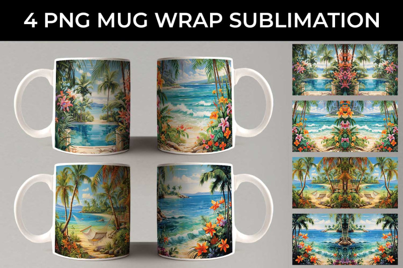 tropical-bliss-mug-wrap-exotic-vacation-summer-breeze-island-life