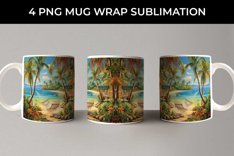 tropical-bliss-mug-wrap-exotic-vacation-summer-breeze-island-life