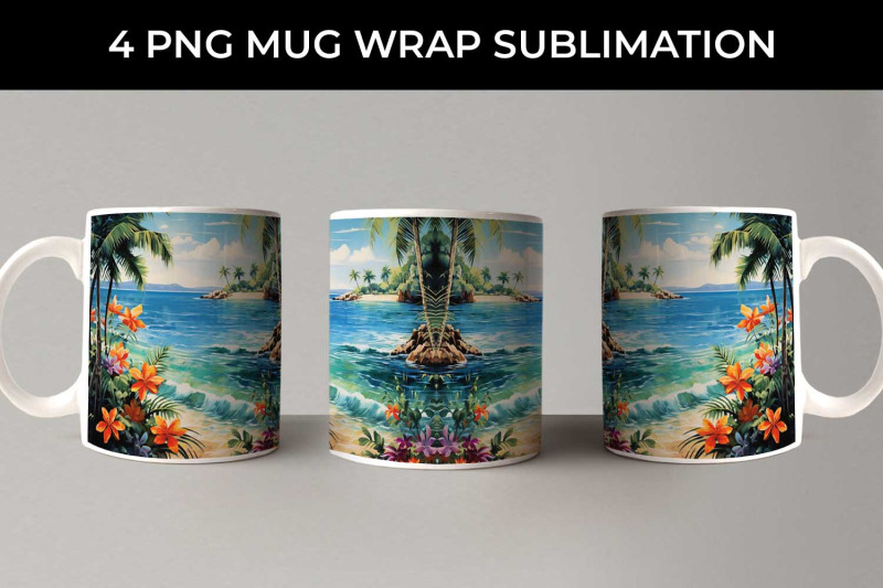 tropical-bliss-mug-wrap-exotic-vacation-summer-breeze-island-life