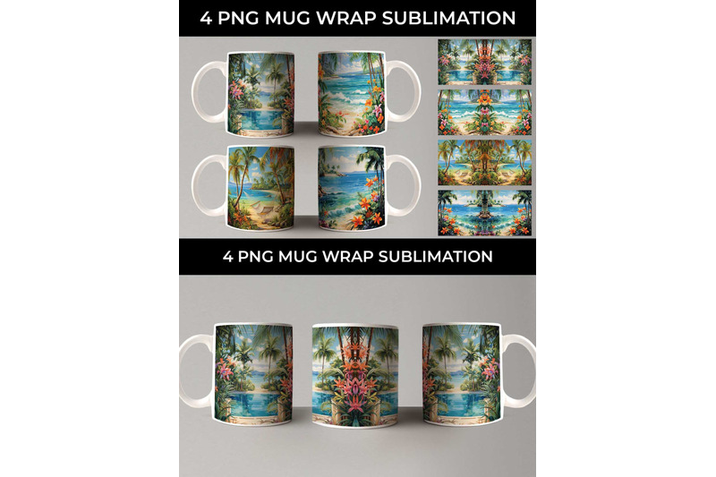 tropical-bliss-mug-wrap-exotic-vacation-summer-breeze-island-life