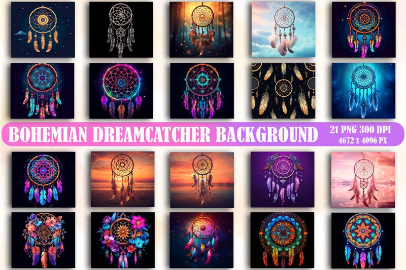 bohemian-dreamcatcher-background-bundle