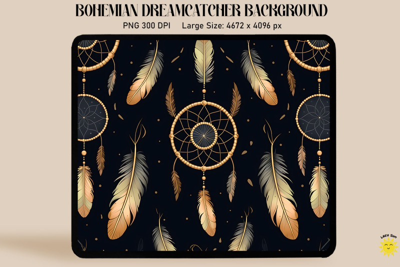 bohomian-dreamcatcher-seamless-pattern