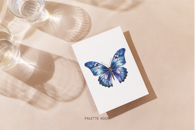 watercolor-navy-butterflies