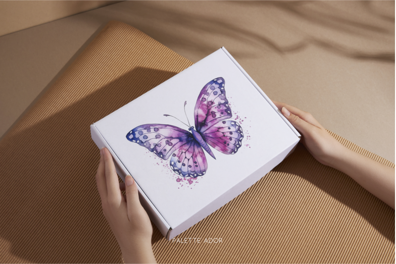 watercolor-purple-butterflies