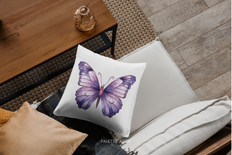 watercolor-purple-butterflies