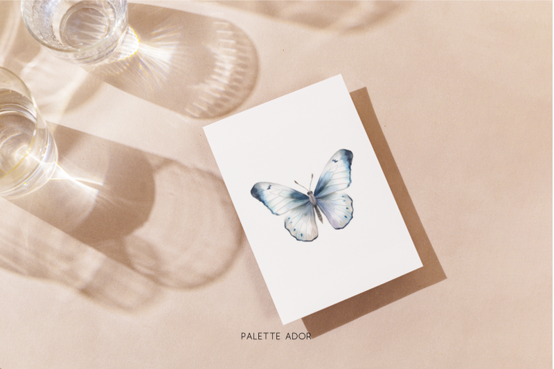 watercolor-white-butterflies