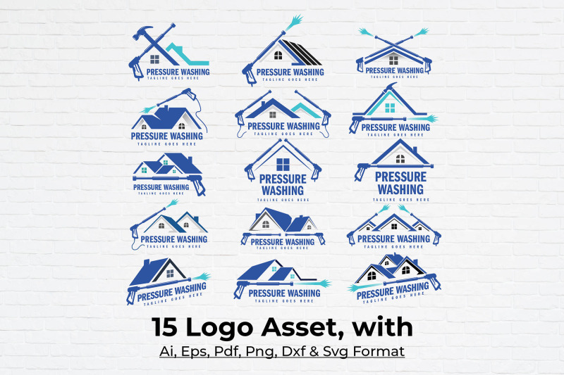 pressure-washing-logo-bundle