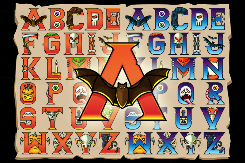 halloween-alphabet-letters