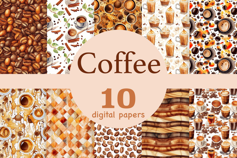 coffee-digital-paper-espresso-patterns