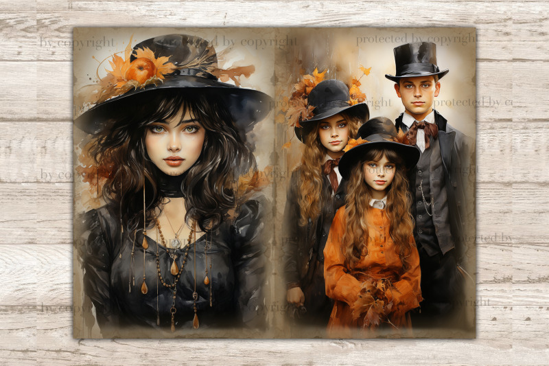 victorian-autumn-junk-journal-pages-fall-digital-art