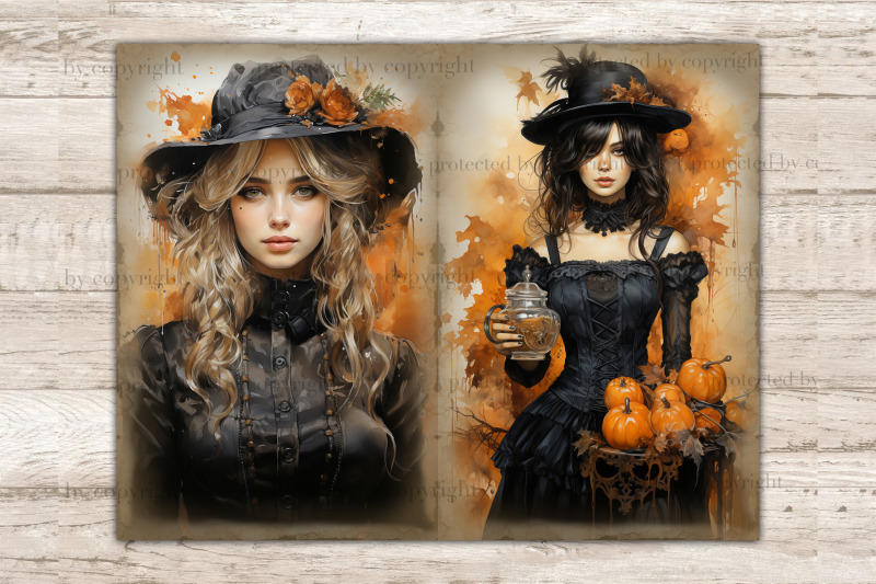 victorian-autumn-junk-journal-pages-fall-digital-art