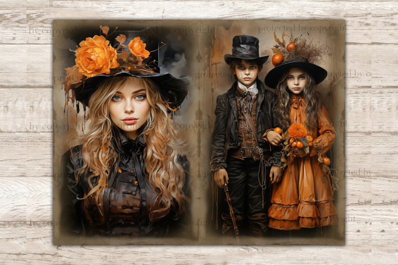 victorian-autumn-junk-journal-pages-fall-digital-art