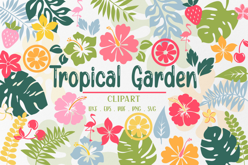 tropical-island-garden-flowers-amp-fruit-svg-colorful-hibiscus-svg-t