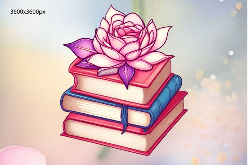 book-flower-sublimation-bundle-back-to-school-clipart-bundle