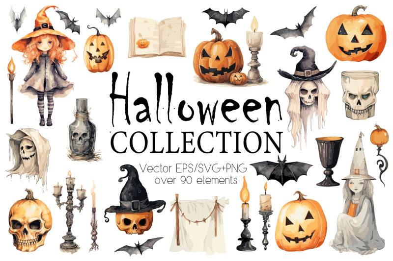 halloween-vintage-clipart-watercolor-halloween-vector-svg-png