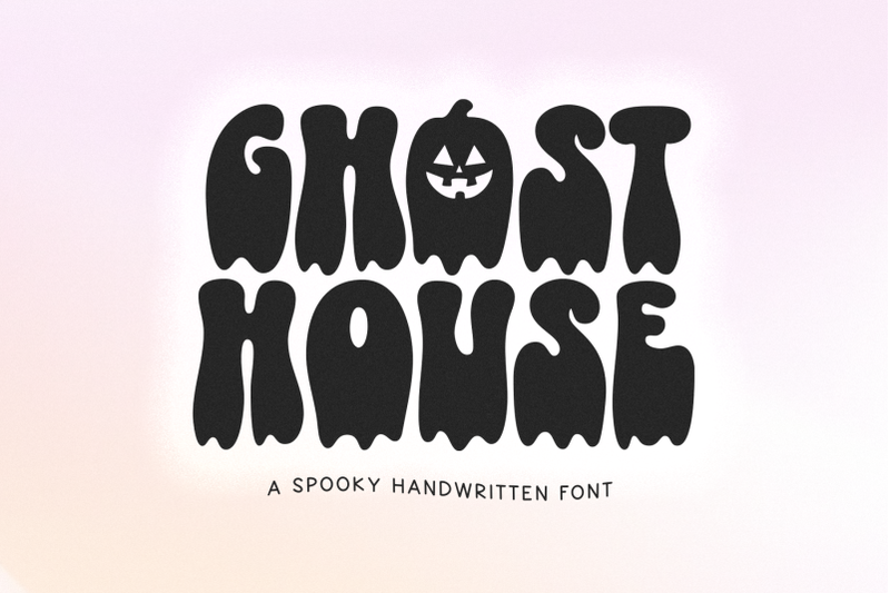 ghost-house-retro-halloween-drip-font