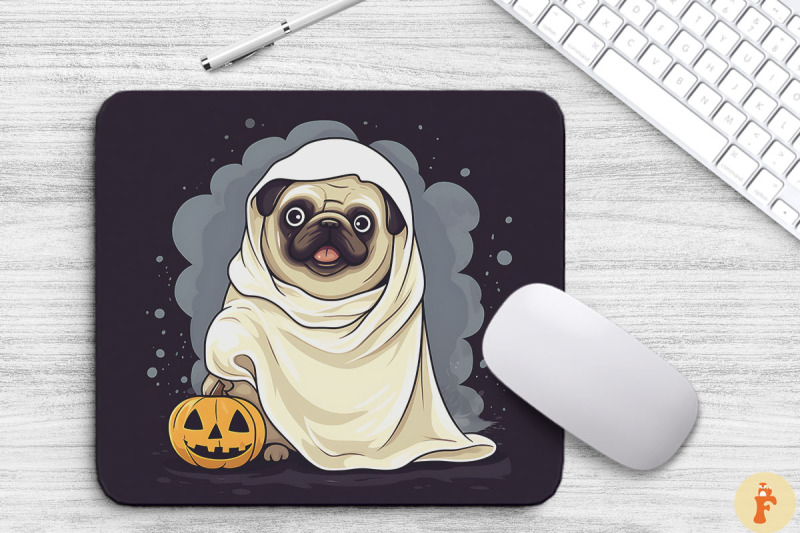 funny-halloween-cute-dog-in-ghost-costume-mouse-pad-design