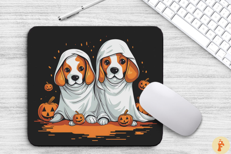 cute-happy-beagle-dogs-in-ghost-costume