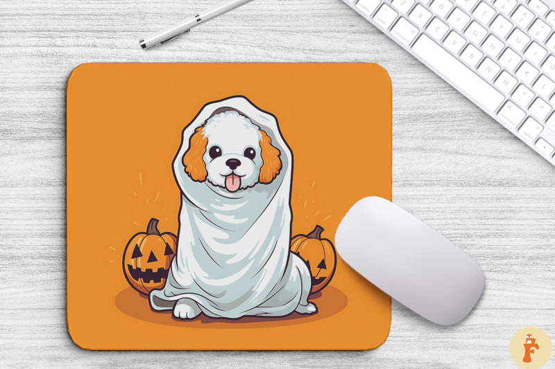 happy-cavoodle-dog-in-ghost-costume