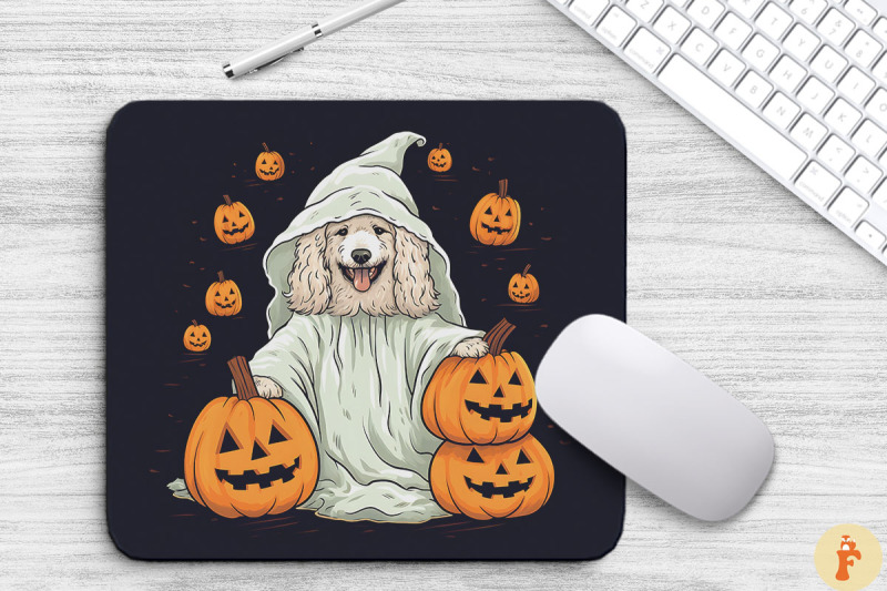 happy-labradoodle-dog-in-ghost-costume