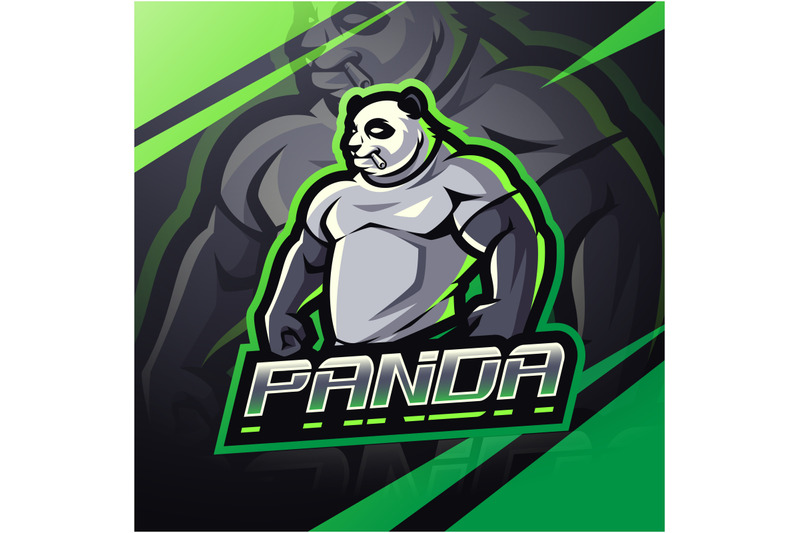 panda-fighter-esport-mascot-logo