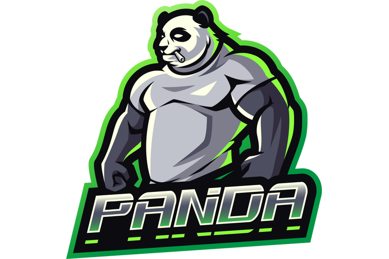 panda-fighter-esport-mascot-logo